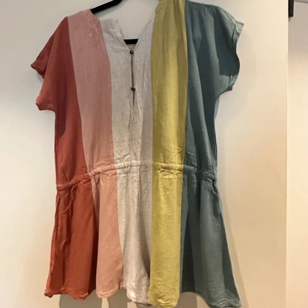 Entro Color Block Romper, - Picture 2 of 3